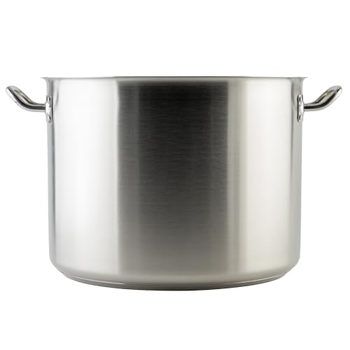 Winware SST 40 Stainless Steel 40 Quart Stock Pot with Cover (40 quarts / Pot With Cover)