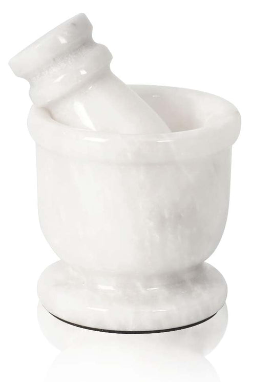 Marble Mortar and Pestle Set Small Spice Grinder & Herb Grinder
