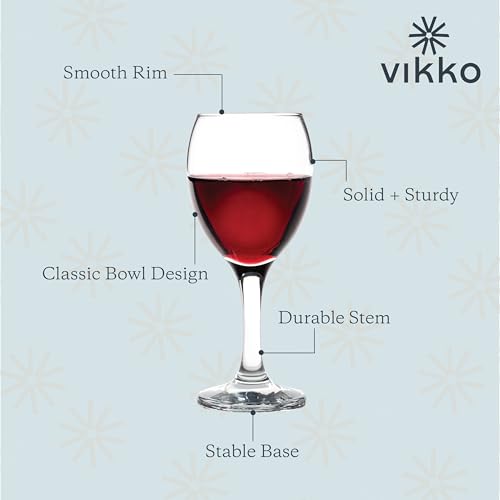 8.5 Ounce Small Wine Glasses Set of 6