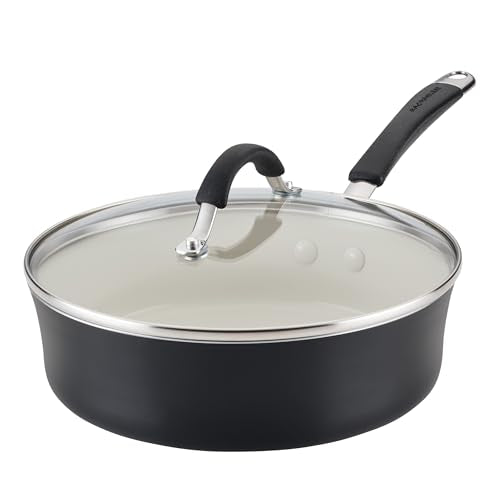 Cucina Ceramic Nonstick Saute Pan with Lid (Saute Pan (10") / Peppercorn)