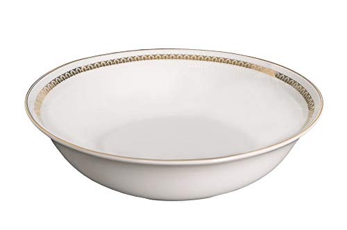 Stylish and Elegant 57 Pieces Bone China Dinnerware Set Service for 8 People (Caramel)