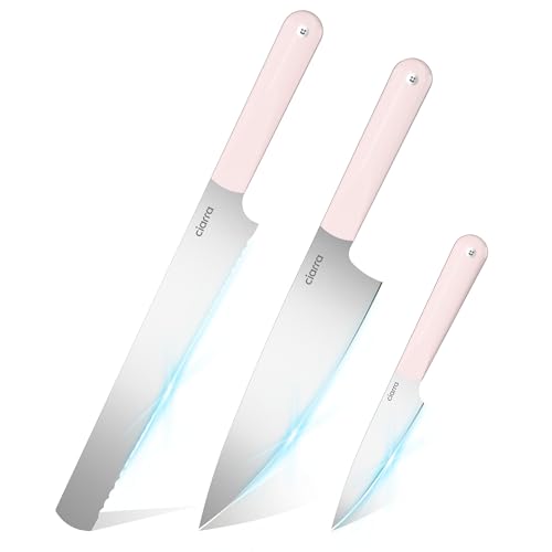 Professional Kitchen Knife Set 4 PCS (Pink)