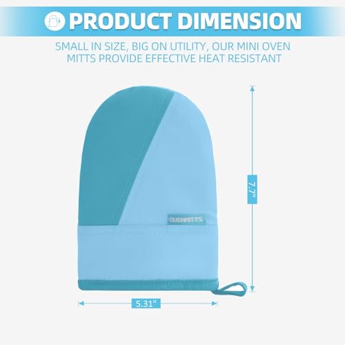 Mini Oven Mitts (Blue)