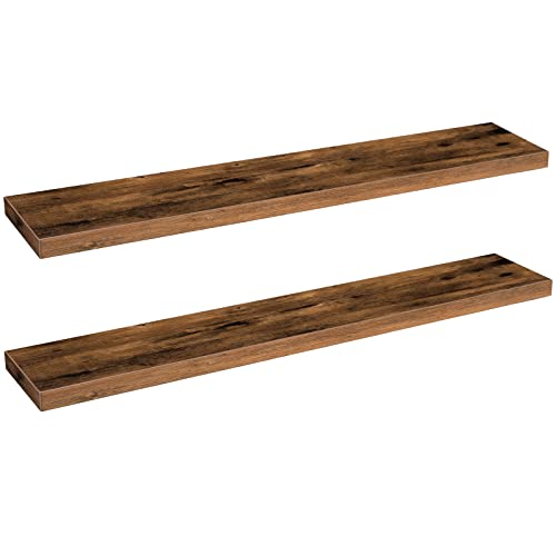 Floating Shelves for Wall (Rustic Brown / 47.2 Inches)
