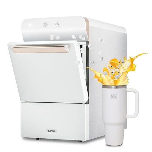 V2.0 Nugget Ice Maker for Home Kitchen Office (17.3"D x 9.7"W x 16.7"H / White)