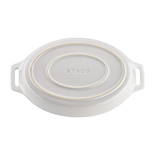 Ceramic Oval Baking Dish Set (2-piece / White)
