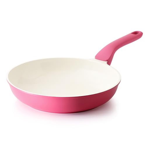 Nonstick Ceramic Frying Pan (10 Inch / Raspberry Red)