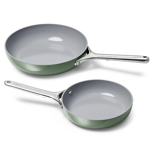 Non-Stick 2-pc Fry Pan Set (Sage / 2-pc Set)