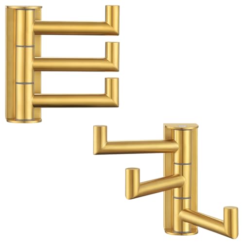 Brushed Gold Towel Hook (2 Pack / Brushed Gold)