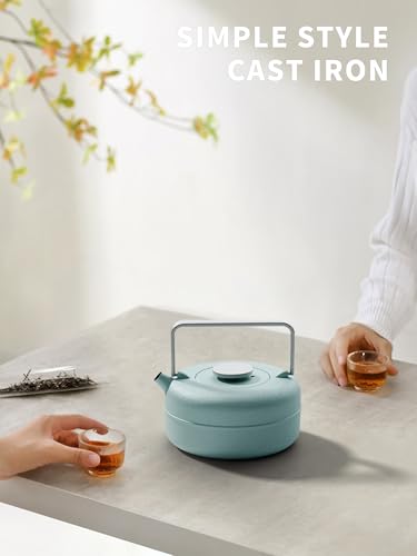 Teapot with Removable Infuser (0.8 Quarts / Babyblue Cylinder)