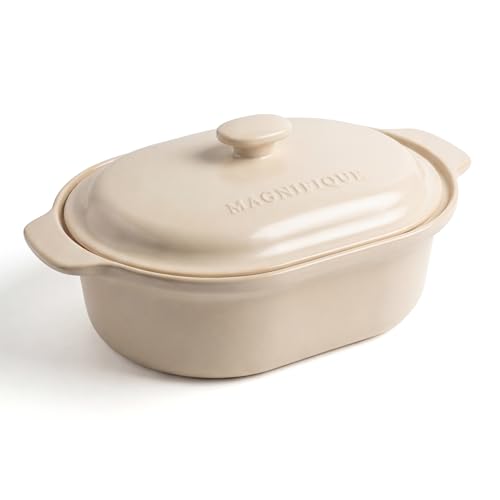 MAGNIFIQUE 6 Quart Programmable Casserole Slow Cooker (6 Quarts / Oatmeal)