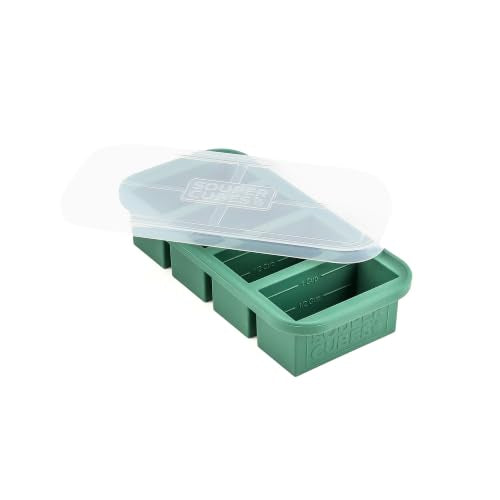 1 Cup Silicone Freezer Mold with Lid (Kale / 1-Pack)