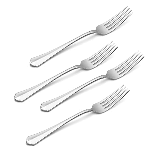 Juilliard Dinner Forks Silverware Set for 4 (Dinner Forks, Set of 4)