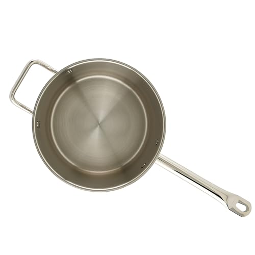 7 1 2 qt 7.5 qt Stainless Steel Sauce Pan with Cover (7.5 Quarts)
