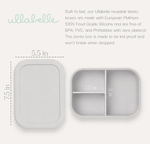 Silicone Bento Box (Grey)