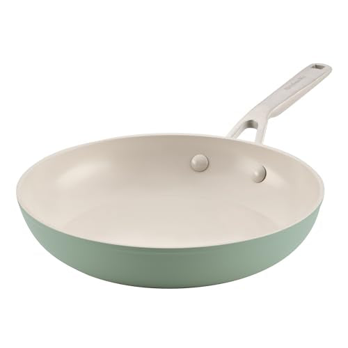 Hard Anodized Ceramic Non Stick Frying Pans (Cardamom / 10 Inch)