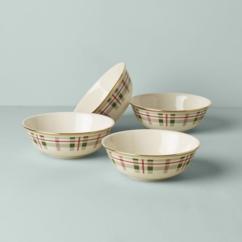 894965 Holiday Plaid All (All-Purpose Bowls, Set of 4)