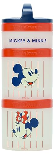 Mickey & Friends Snack Containers 3 Stackable Snack Cups Baseball (Disney / Mickey & Minnie)