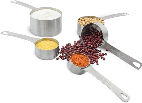 Stainless Steel Measuring Cups and Spoons Set (C: 5cups+5spoons)
