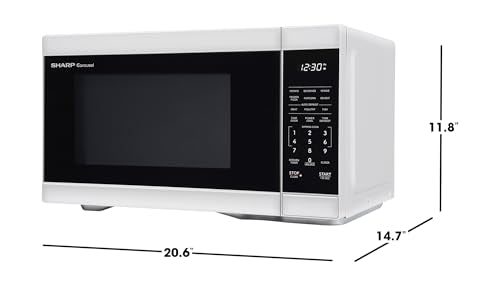 SMC1161KW 1.1 cu. ft. 1000W White Countertop Microwave Oven (White)