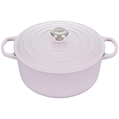 Enameled Cast Iron Round Dutch Oven (Shallot / 7.25 Qt)