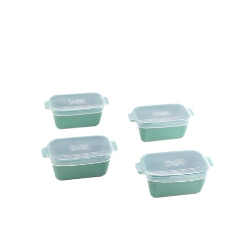 5"x3" Ceramic Baking Dishes with Lids (Kale / 5"x3" - MADE IN USA)