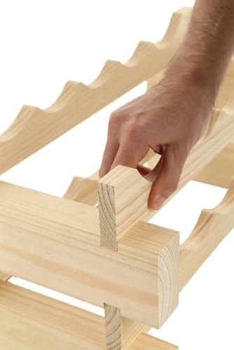 48 Bottle Wine Rack Natural Pine (Natural Pine)