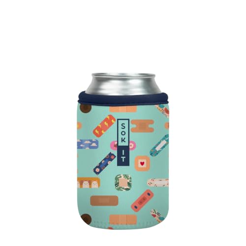 CanSok Sleeve for Beer & Soda Insulated Neoprene Cover (Happy Healers / 12oz Can Sleeve)
