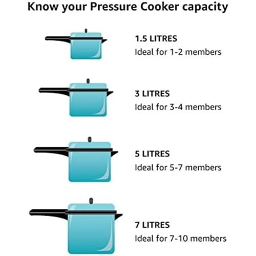 01241 4 Quart Aluminum Pressure Cooker (4 Quarts / Cooker)