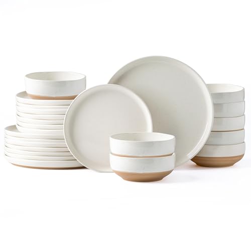 Dinnerware Sets for 8 (Light Beige / Service For 8(24Pcs))