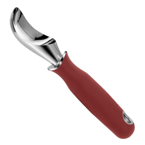 Premium Heavy Duty Ice Cream Scoop with Ergonomic Grip Handle