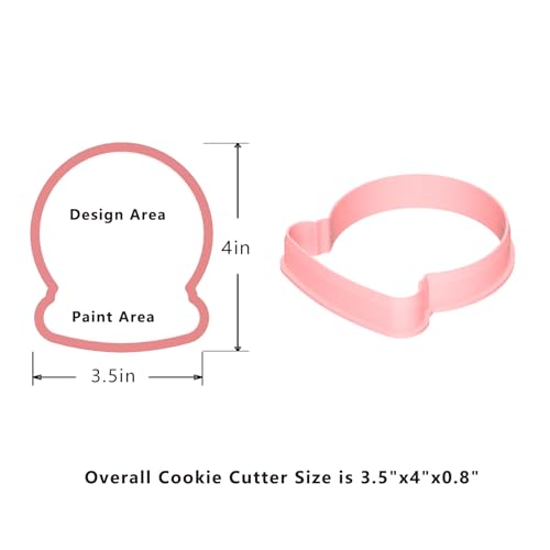 Cookie Cutter and Stencil Bundle Royal Icing Cookies Stencils Paint Your Own Biscuit Bakery Starter Kits Royal Icing Fondant Cutters Birthday Wedding Holiday Cookies Painting Coloring Pages Comb (Snowglobe)
