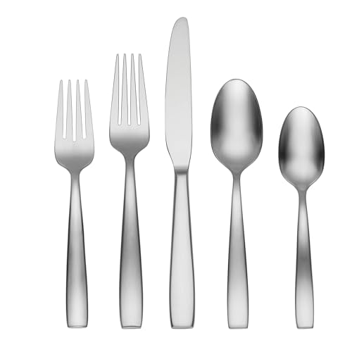 Everdine Everyday Flatware (Service for 4 / 20-Piece Flatware Set-Steel)