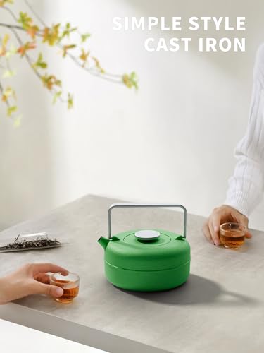 Teapot with Removable Infuser (0.8 Quarts / Green Cylinder)