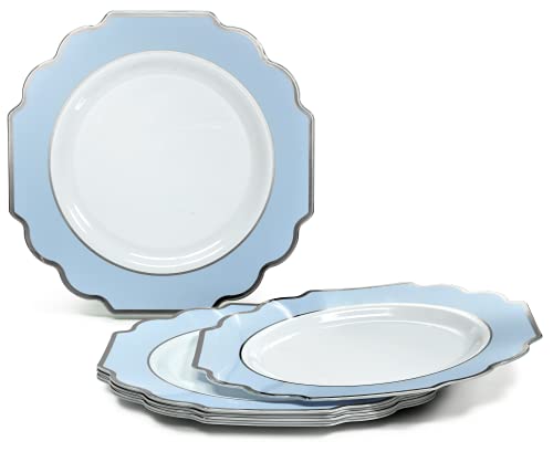 OCCASIONS 960 (960 Piece (120 Guest) / D. Imperial Blue & Silver)