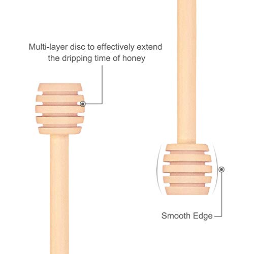 24 Pack Mini Wooden Honey Dipper Sticks (24PACK)