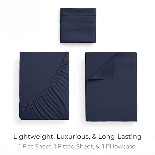 Iconic 3 Piece (1959 Navy Blue / Twin - EXTRA DEEP pocket)