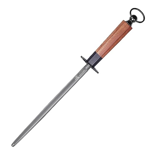 10 Inch Round Honing Steel for Knives (Round Sharpening Rod / 10 inch)