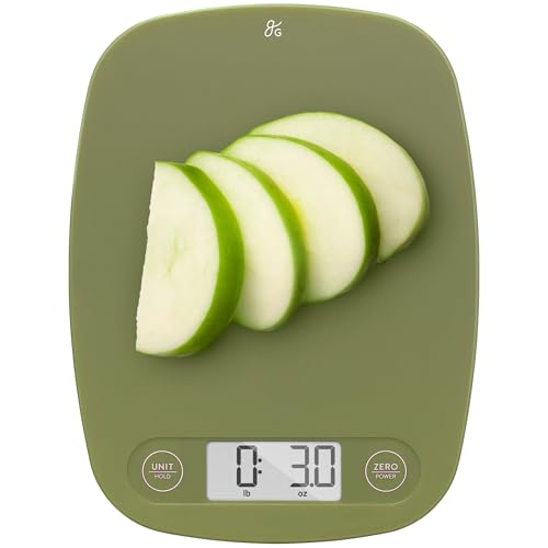 Food Scale Slim & Compact Build (Moss Green)
