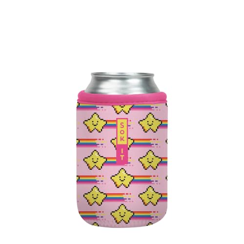 CanSok Sleeve for Beer & Soda Insulated Neoprene Cover (Super Star / 12oz Can Sleeve)