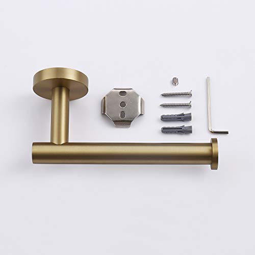 Brushed Gold Toilet Paper Holder SUS304 Stainless Steel