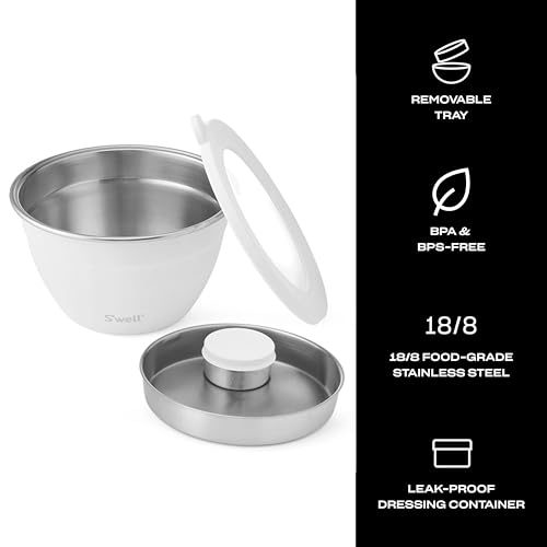 Stainless Steel Salad Bowl Kit 64oz (Moonstone / 64oz)