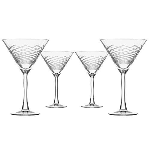 Cyclone 10 Ounce Martini Glasses (4 Count)