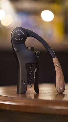 L’Atelier du Vin Oeno Motion Black & Wood Lever Corkscrew (Oeno Motion Wood & Black)