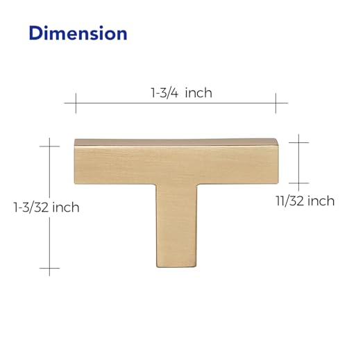 Champagne Bronze Cabinet Handles Cabinet Pulls Single Hole 10 Pack (Champagne Bronze / Single Hole)