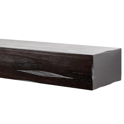 Breckenridge 48” Fireplace Mantel Shelf with Corbels (Coffee Bean Rustic / 48 Inch)