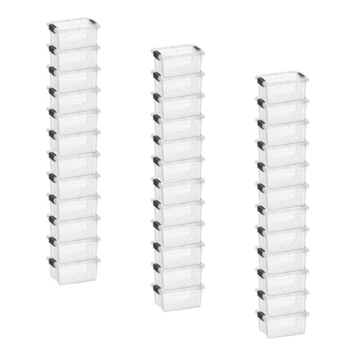 1.05 Quart Mini Clear Plastic Storage Container with Lid (1.05 Quart)