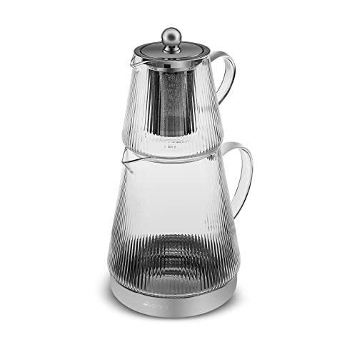 Keops Turkish Small Teapot with Infuser and Lid (Medium / Crystal Clear)