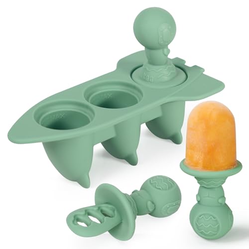 Astronaut Ice Pop Mould Set (Pea Green)