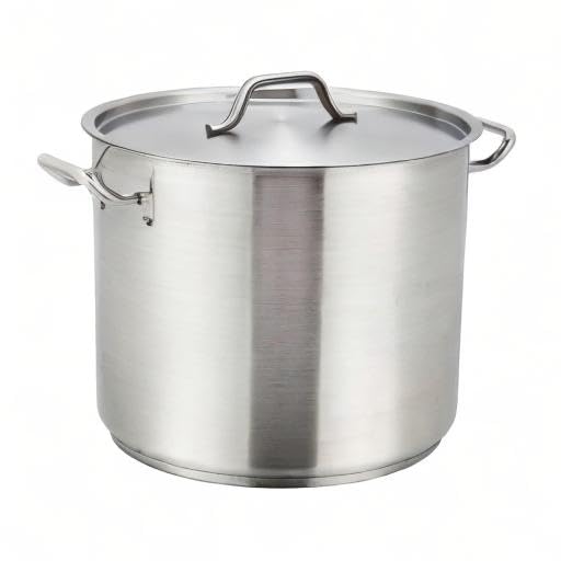 Silver 8 qt Stainless Steel Stock Pot with Cover (8 Quarts / Pot With Cover)